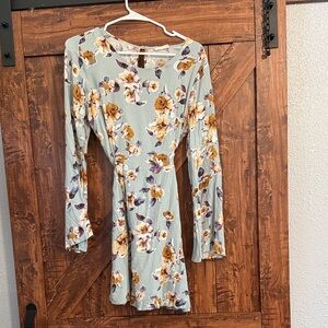 Altered state Floral Long Sleeve Dress size large